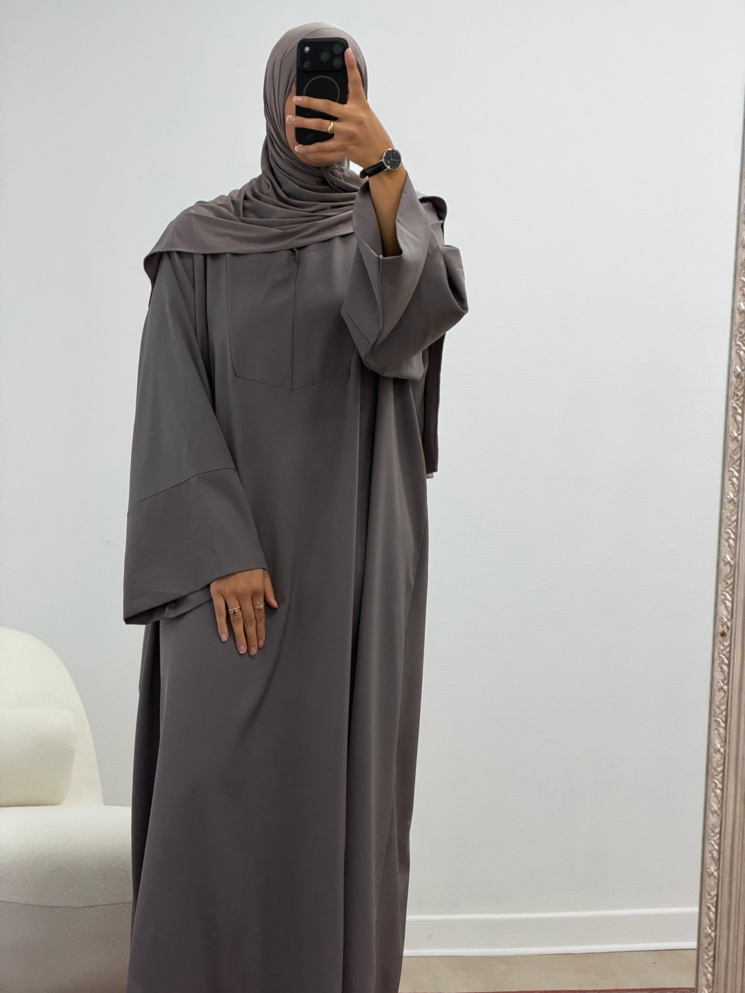 Abaya Amira Grise