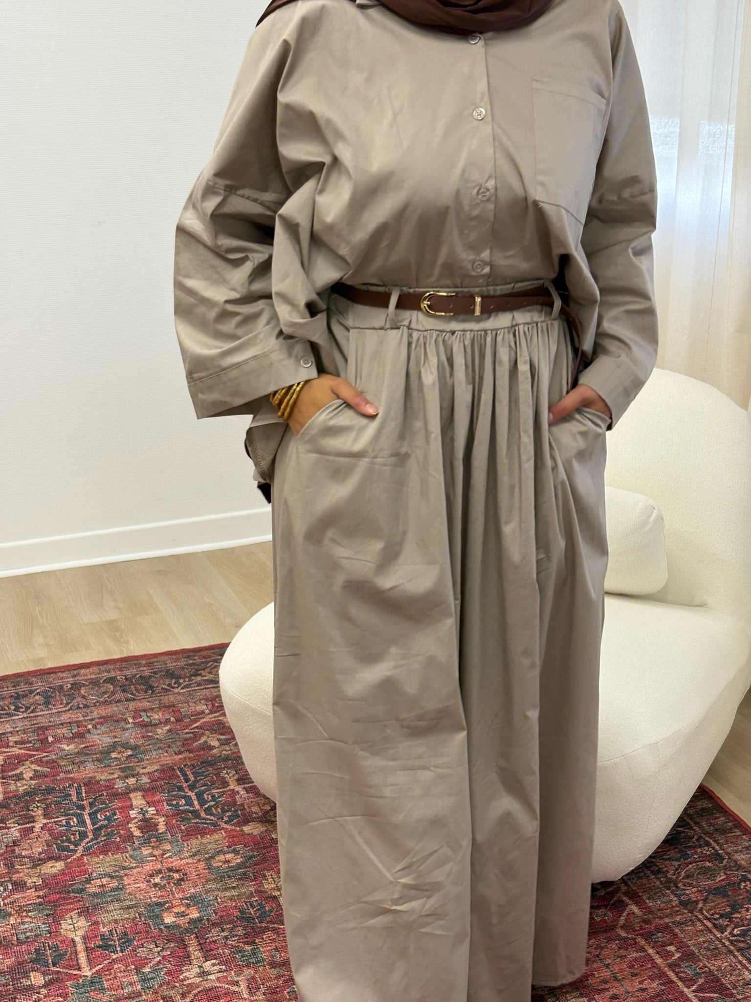 Ensemble Nour Taupe