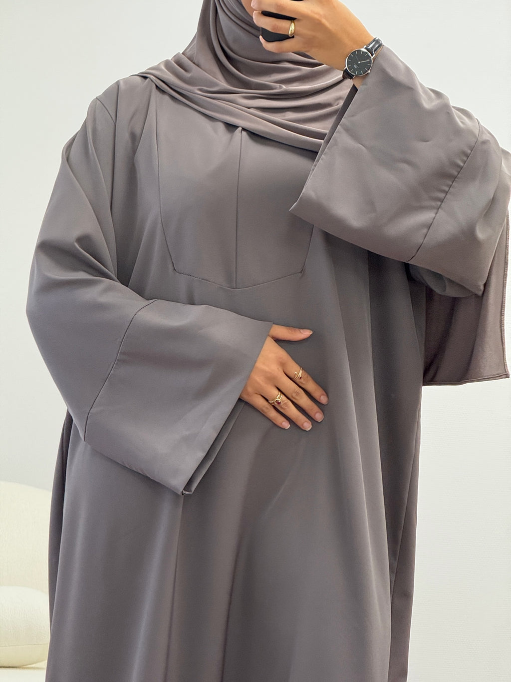 Abaya Amira Grise