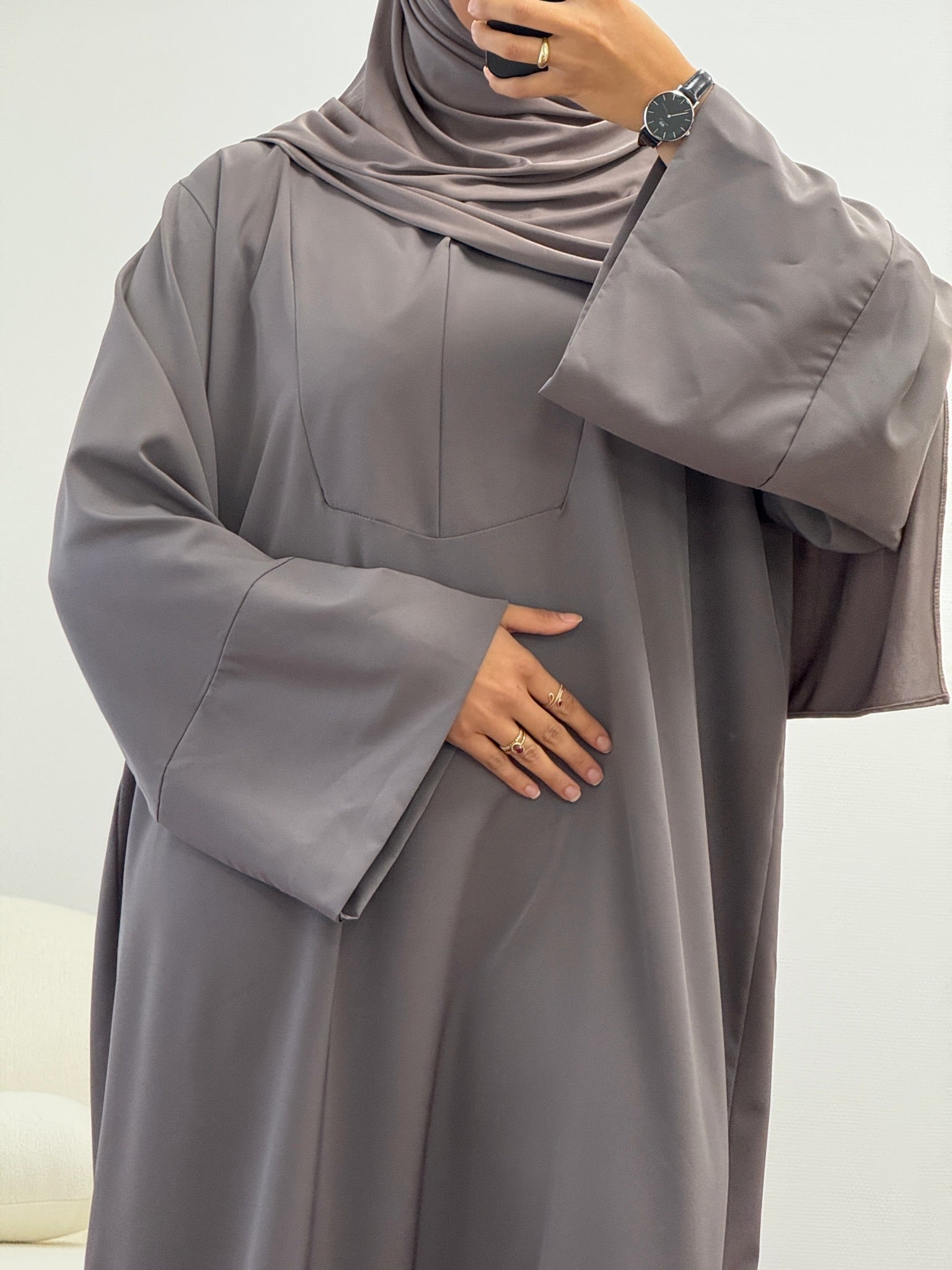 Abaya Amira Grise