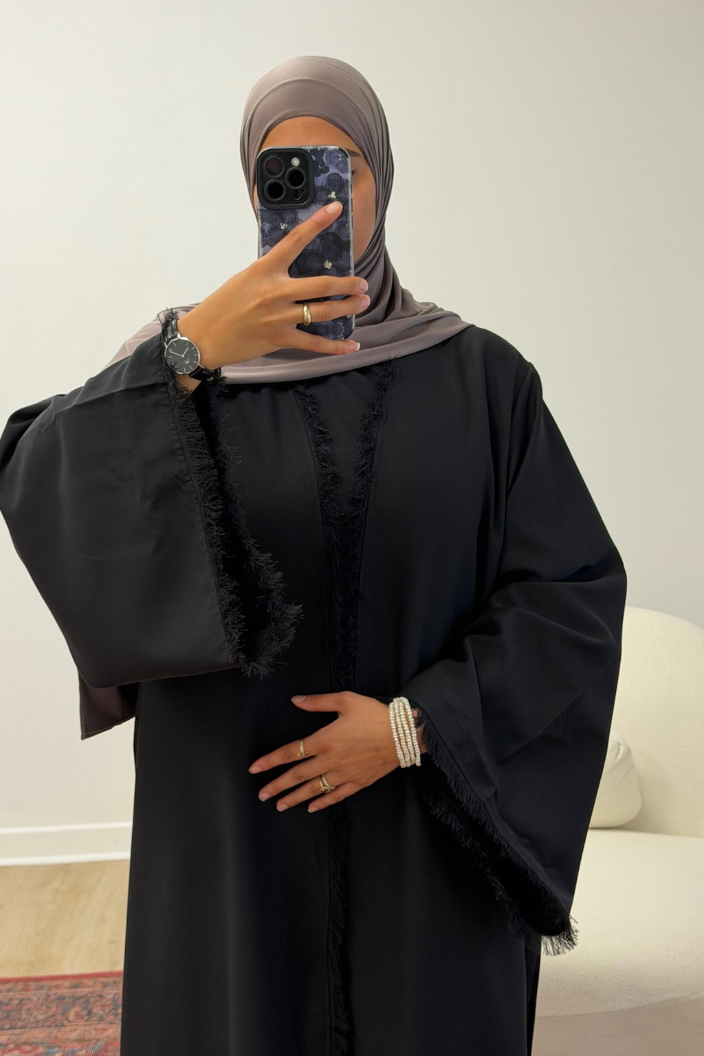 Abaya Hadia Noir